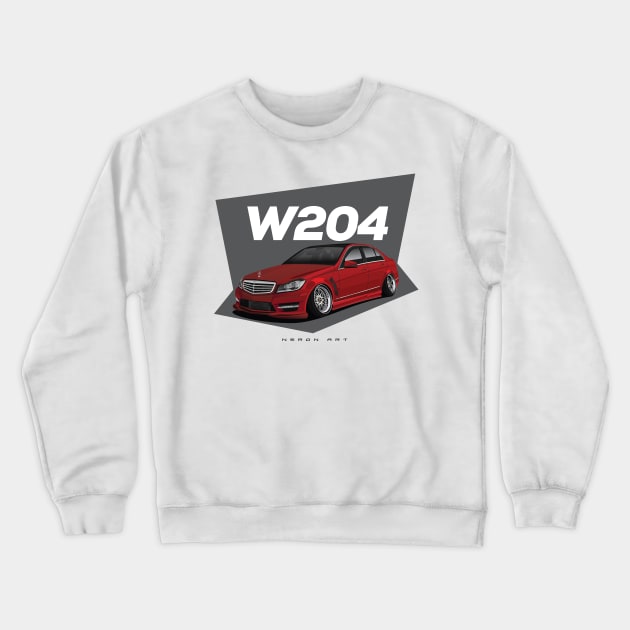 Mercedes Benz W204 Crewneck Sweatshirt by Neron Art
